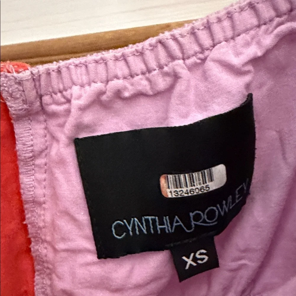 Cynthia Rowley Bryn Colorblock Maxi Dress with tie straps - Picture 7 of 9